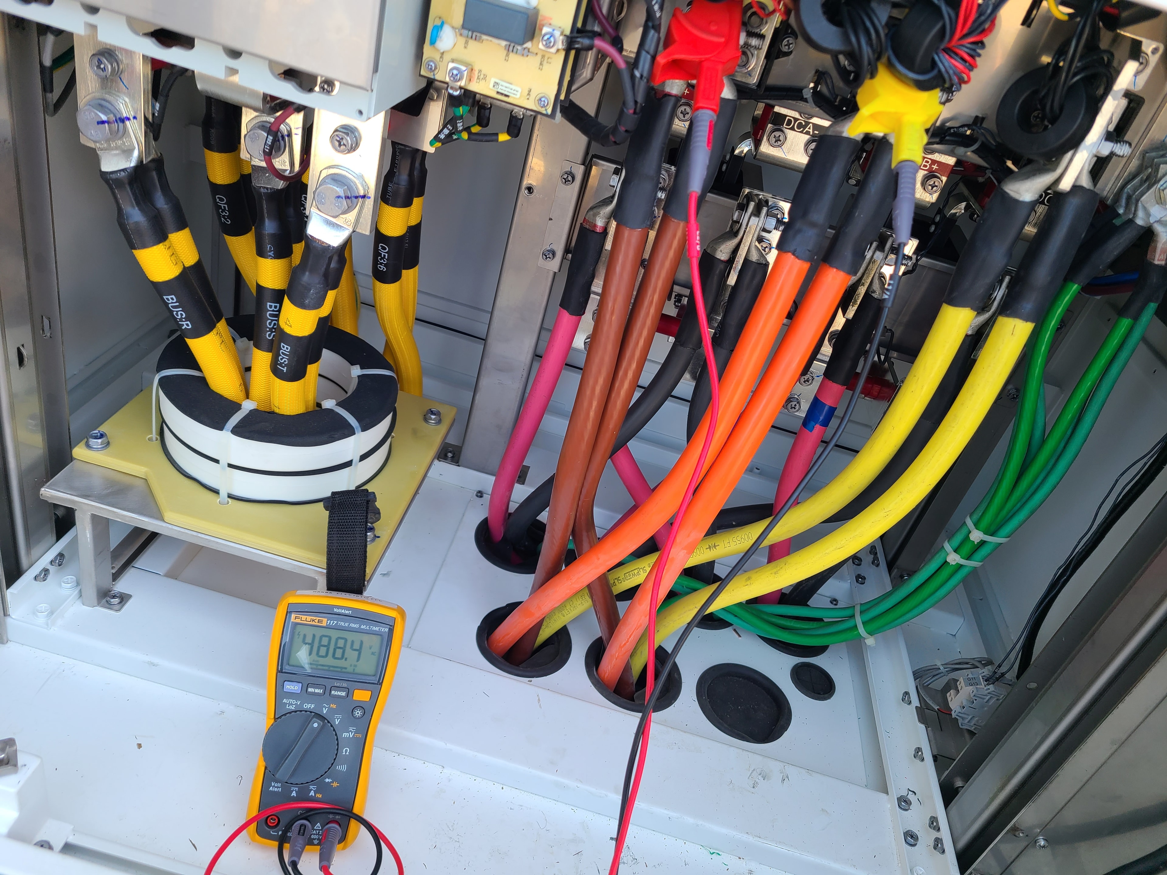 350kW electrical panel wiring and testing